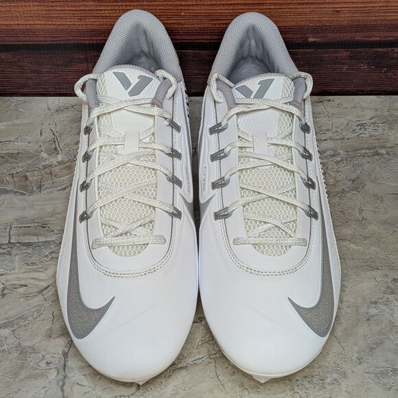 Nike Vapor Edge 360 VC Men\'s 9.5 White Silver Grey Football Cleats DO6294-100